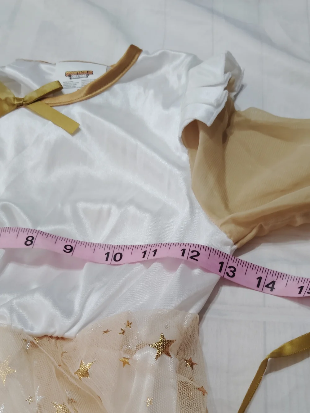 Spooktacular Creations Halloween Angel Costume for Girls, Golden White Angel